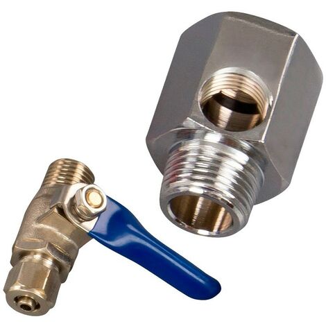 Absperrhahn 3/8 Zoll als Wasseranschluss für einen 1/4-Zoll-Schlauch