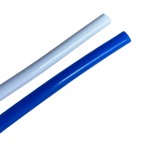 Schlauchleitung 1/4 Zoll in Weiß und Blau