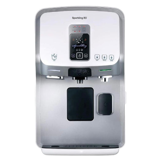 ChungHo Sparkling Osmose-Filtersystem mit Sprudelwasser und Eiswürfeln