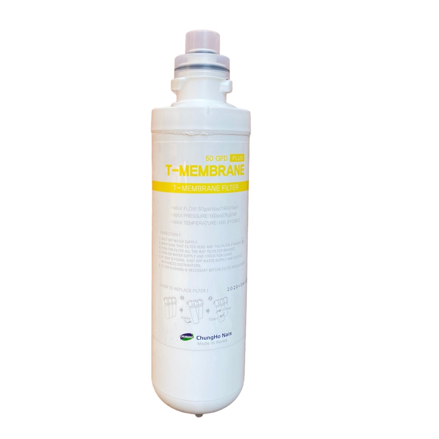 T-Membrane 50 GPD für Osmose Wasserfilter Tiny, Pinguin II, WHI Caffee, Ambient, Omni, CHP-3960DL, CHP-3931D, CHP-4030D, CHP-5230S