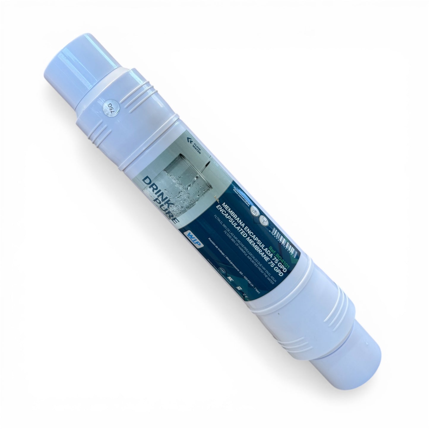 Gekapselte RO Membrane 75 GPD mit Quick Verbindung